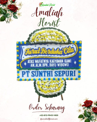 Papan Bunga Duka di Jurangombo Selatan