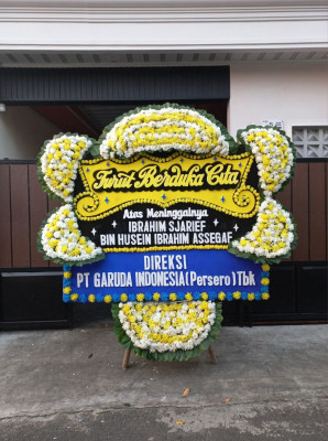 Papan Bunga Duka di Jurangombo Selatan